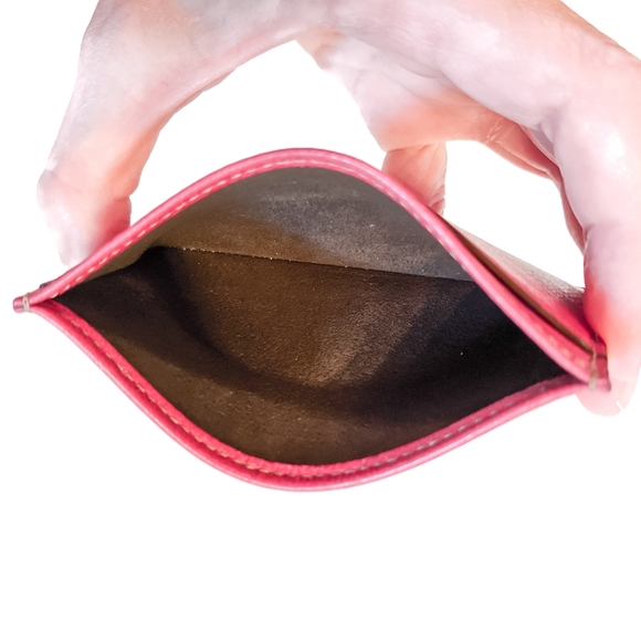 CARTIER Vintage Leather Card Holder - Red - Picture 8 of 10